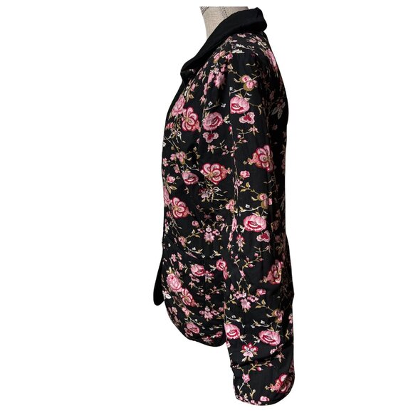 Handmade Reversible Floral Quilted Jacket – Women’s Medium - Picture 11 of 11